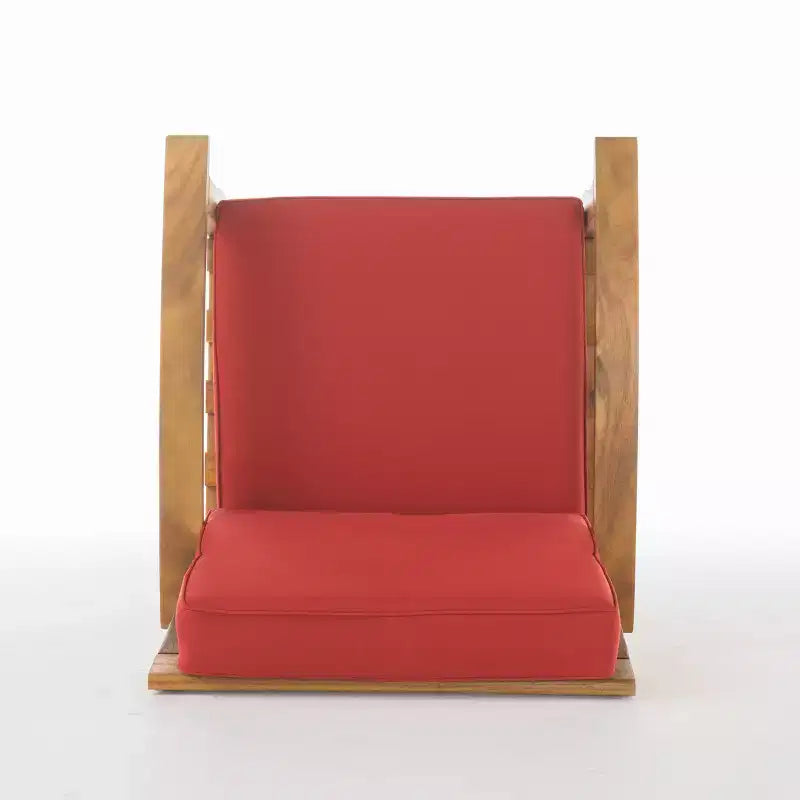 Christopher Knight Home Peyton Chaises de club d'extérieur en bois d'acacia avec coussins résistants à l'eau (Lot de 2)