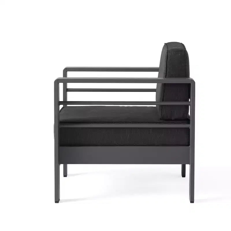 Fauteuil de jardin en aluminium Cape Coral Christopher Knight Home avec coussins résistants à l'eau