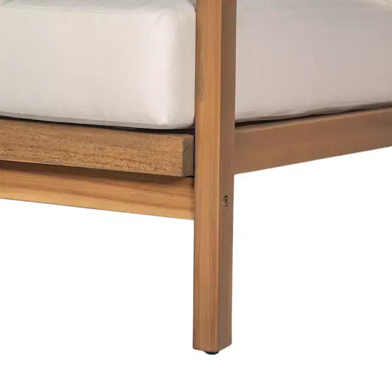 Christopher Knight Home Ivana Fauteuil de jardin en bois d'acacia et corde tressée avec coussins épais (lot de 2)