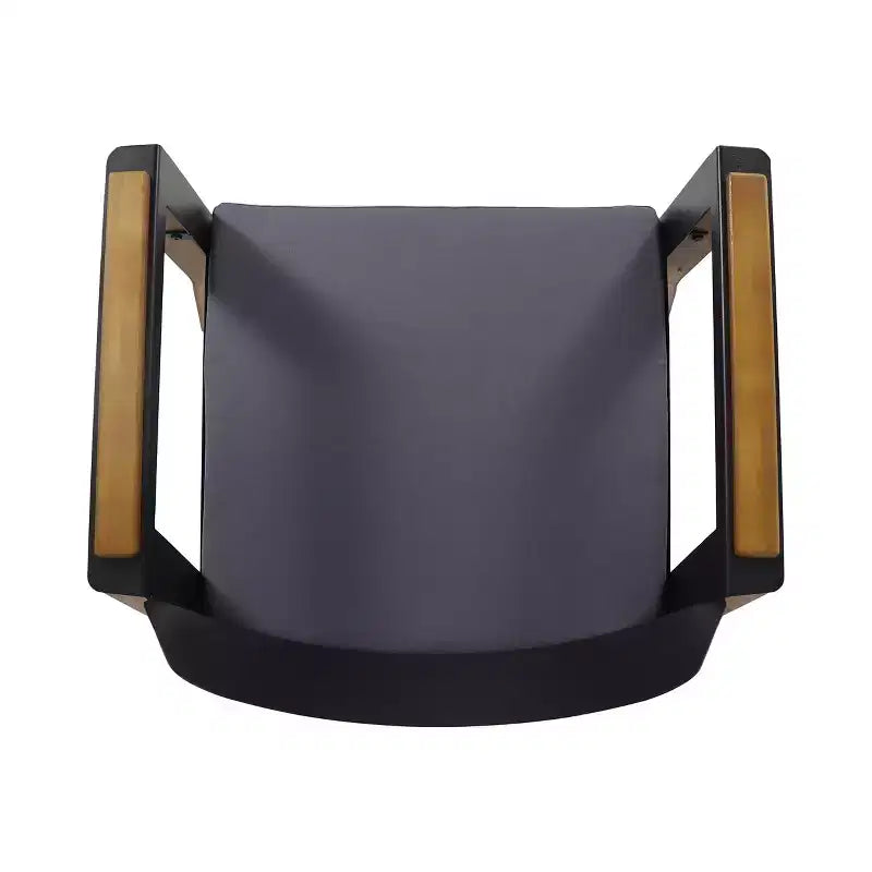 Christopher Knight Home Soho Chaises de club d'extérieur en bois d'acacia et fer avec coussin (lot de 2), noir/gris foncé