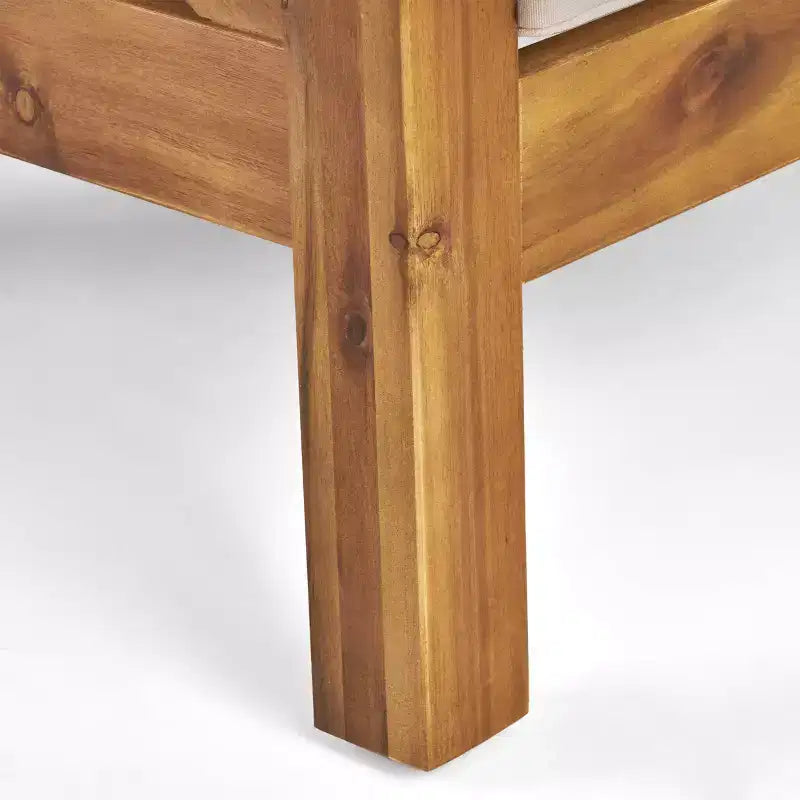 Christopher Knight Home Brava Fauteuils de jardin en bois d'acacia avec coussins résistants à l'eau (Lot de 2)