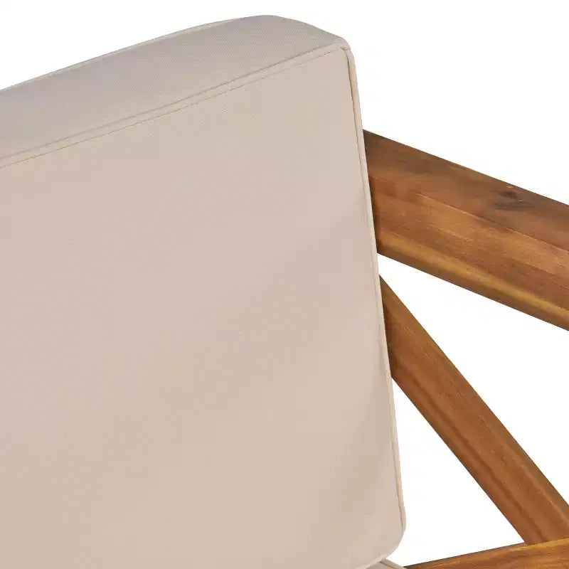 Christopher Knight Home Brava Fauteuils de jardin en bois d'acacia avec coussins résistants à l'eau (Lot de 2)