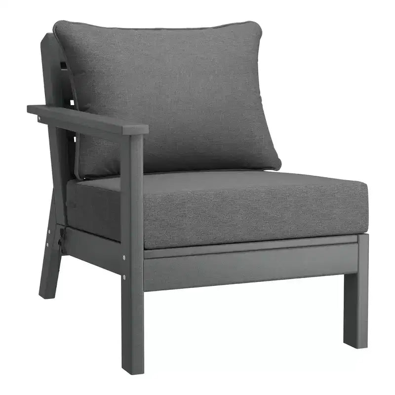 WestinTrends Avalon Ensemble de salon de jardin modulable 6 pièces, gris/gris