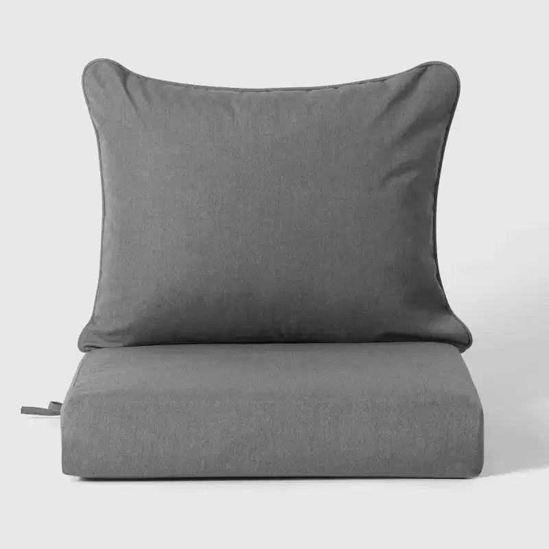 WestinTrends Avalon Salon de Jardin Modulable 6 Pièces Blanc/Gris