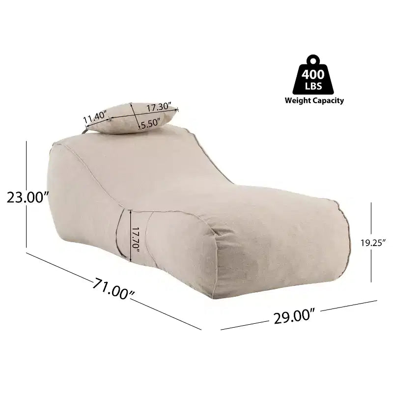 Christopher Knight Home Maeve Fauteuil poire d'extérieur moderne et polyvalent avec oreiller