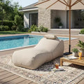 Christopher Knight Home Maeve Outdoor Modern Versatile Bean Bag Lounge Chair with a Pillow