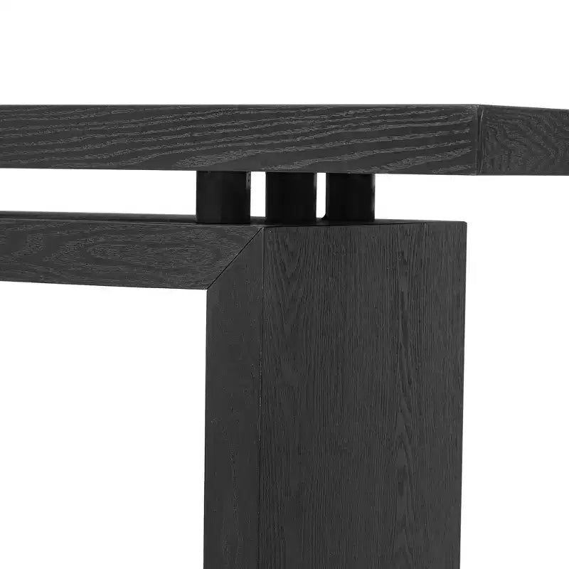 Console en placage de frêne, style moderne et simple, avec un plateau astucieux, convient pour l'entrée, le couloir, le salon, le foyer
