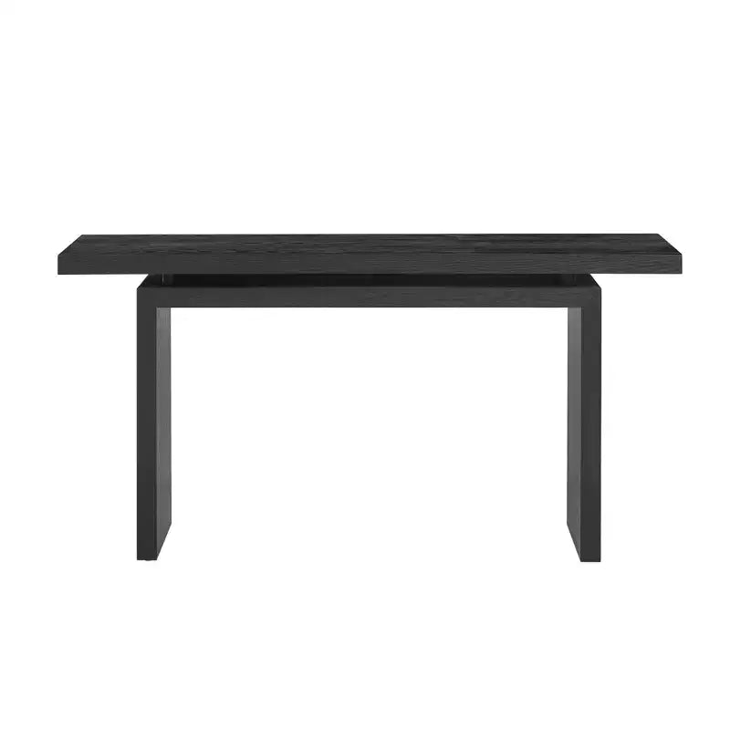 Console en placage de frêne, style moderne et simple, avec un plateau astucieux, convient pour l'entrée, le couloir, le salon, le foyer