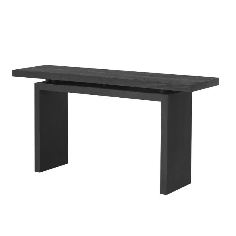 Console en placage de frêne, style moderne et simple, avec un plateau astucieux, convient pour l'entrée, le couloir, le salon, le foyer