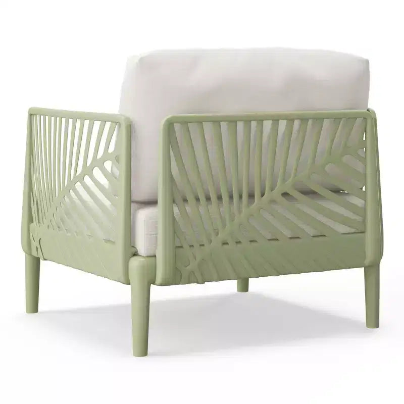 Fauteuil de jardin moderne WestinTrends Playa en résine de polypropylène, vert
