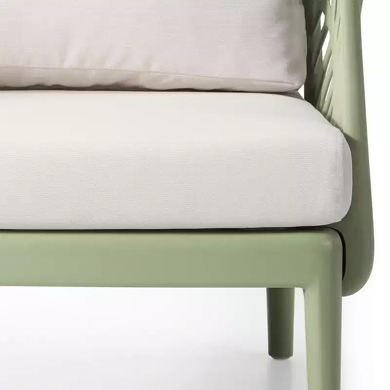 Fauteuil de jardin moderne WestinTrends Playa en résine de polypropylène, vert