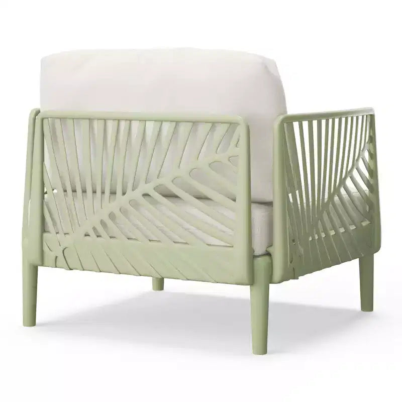 Fauteuil de jardin moderne WestinTrends Playa en résine de polypropylène, vert