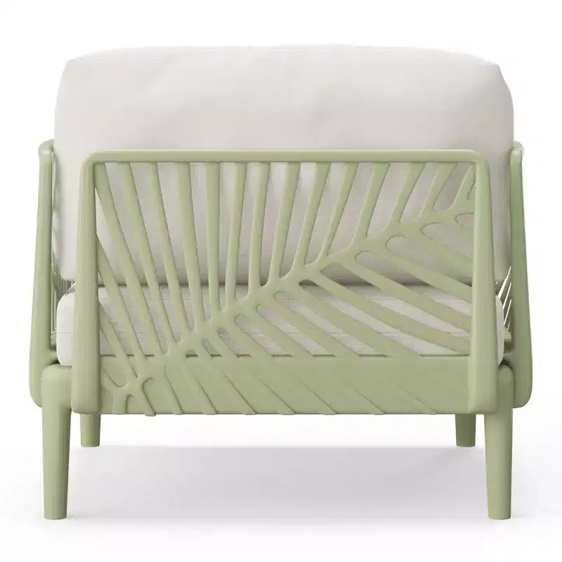Fauteuil de jardin moderne WestinTrends Playa en résine de polypropylène, vert