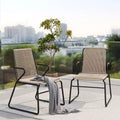 Christopher Knight Home Brook Modern Outdoor Iron and Rope Weave Club Chairs (Set of 2)