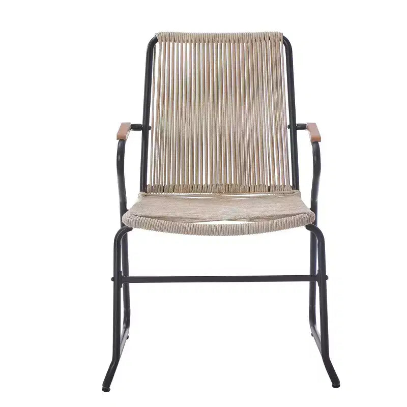 Christopher Knight Home Brook - Fauteuils de jardin modernes en fer et corde tressée (lot de 2)