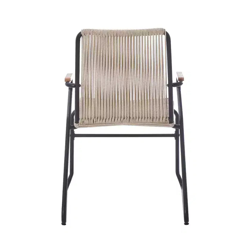 Christopher Knight Home Brook - Fauteuils de jardin modernes en fer et corde tressée (lot de 2)