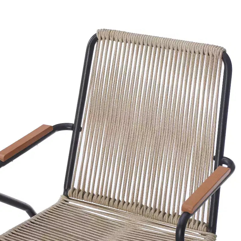 Christopher Knight Home Brook - Fauteuils de jardin modernes en fer et corde tressée (lot de 2)