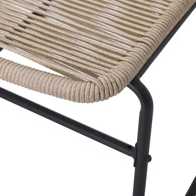 Christopher Knight Home Brook - Fauteuils de jardin modernes en fer et corde tressée (lot de 2)