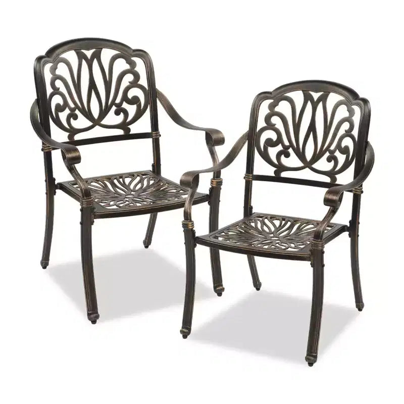 Karl Home | Metal Stackable Patio Dining Armchair