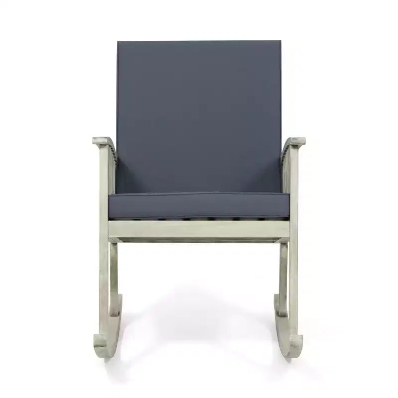 Christopher Knight Home Casa Fauteuil à Bascule d'Extérieur en Bois d'Acacia avec Coussin
