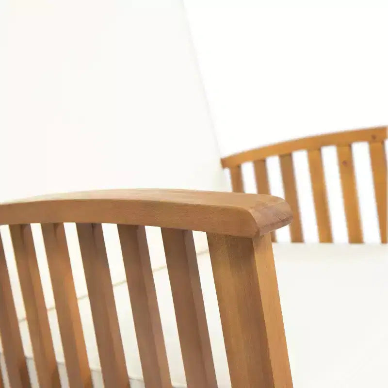 Christopher Knight Home Casa Fauteuil à Bascule d'Extérieur en Bois d'Acacia avec Coussin