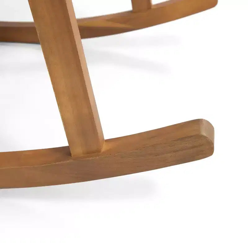 Christopher Knight Home Casa Fauteuil à Bascule d'Extérieur en Bois d'Acacia avec Coussin