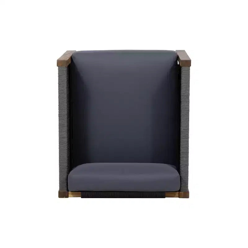 Christopher Knight Home Laurel Fauteuil Club d'extérieur en bois d'acacia et corde avec coussins