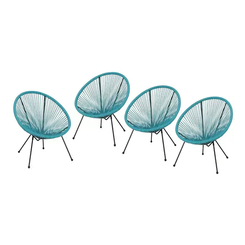 Christopher Knight Home Anson Chaises tressées d'extérieur (lot de 4)