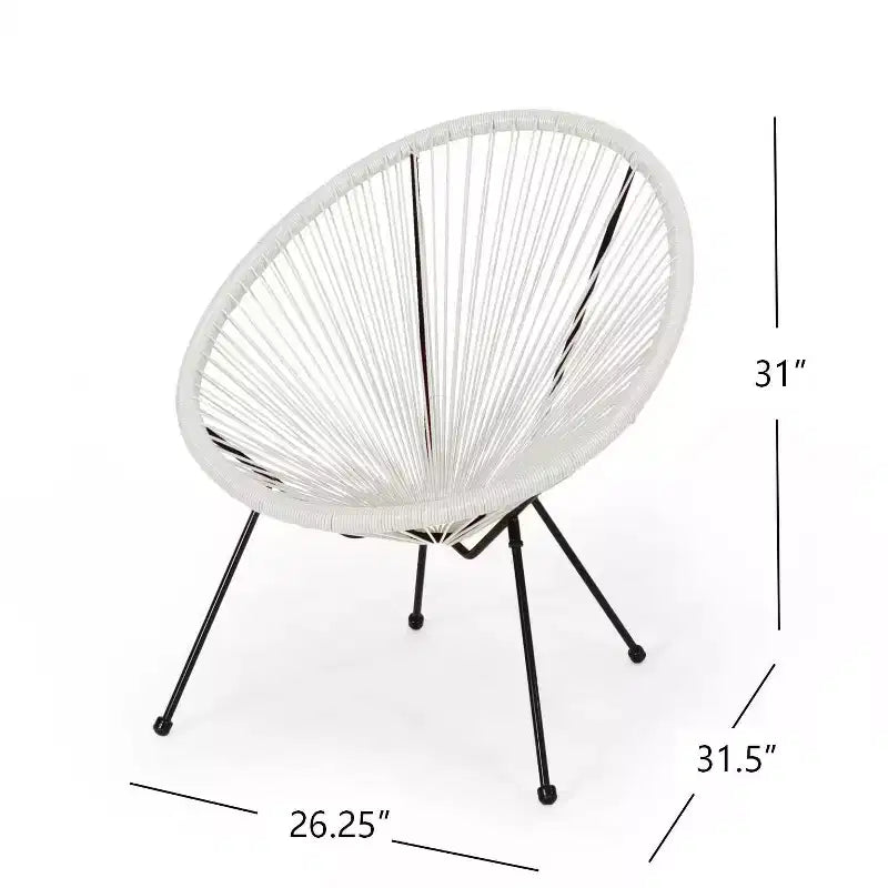 Christopher Knight Home Anson Chaises tressées d'extérieur (lot de 4)