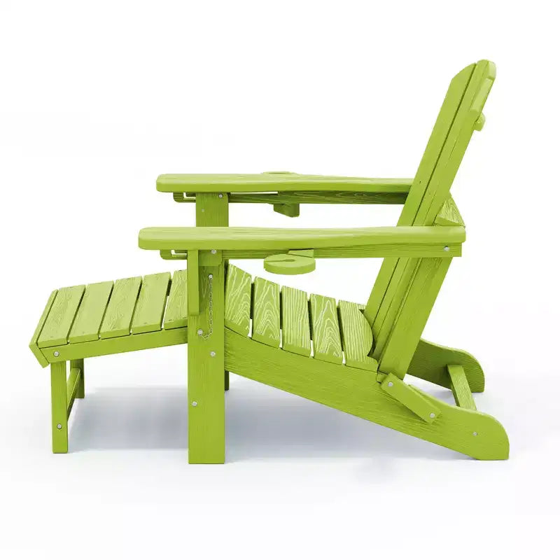 Fauteuil de patio Hyleory 3 positions avec ottoman rétractable et porte-gobelet/téléphone