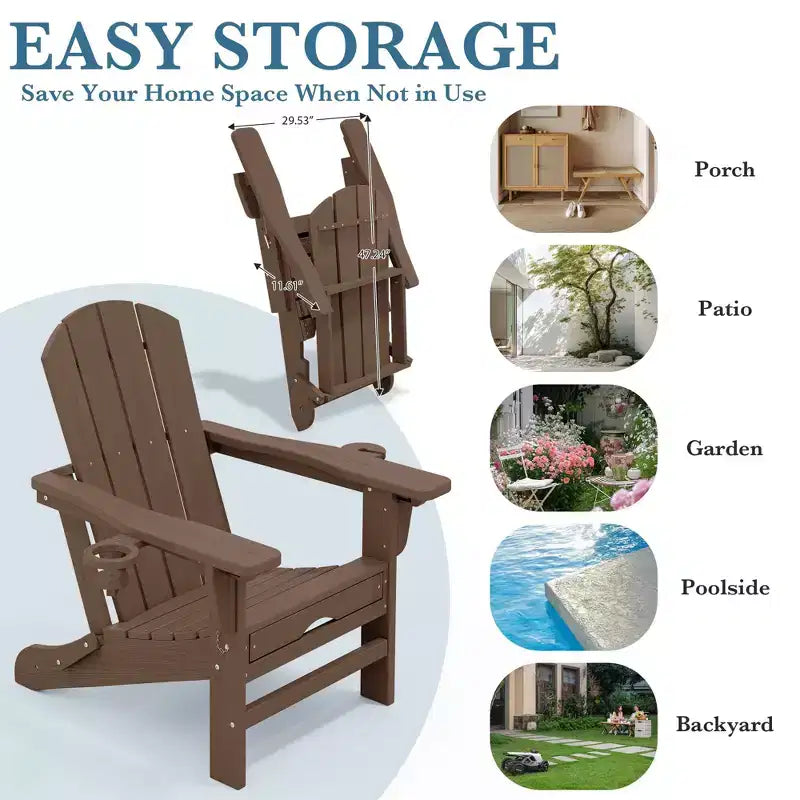 Fauteuil de patio Hyleory 3 positions avec ottoman rétractable et porte-gobelet/téléphone