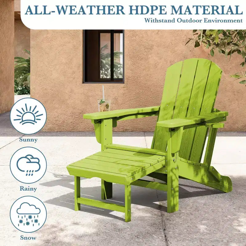 Fauteuil de patio Hyleory 3 positions avec ottoman rétractable et porte-gobelet/téléphone