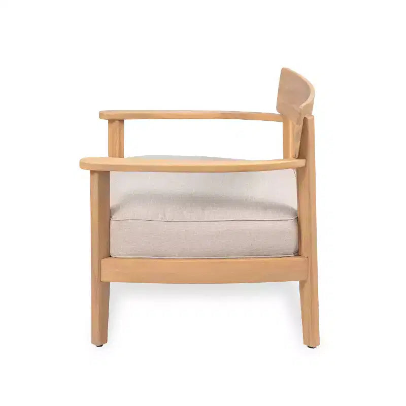 Christopher Knight Home Mallorca Fauteuil de jardin en bois d'acacia avec coussin