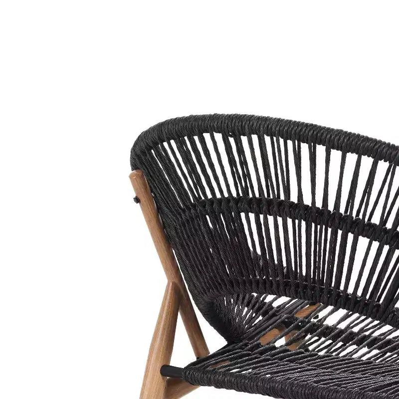 Christopher Knight Home Cecil Chaise longue d'extérieur style papasan bohème en osier avec coussins