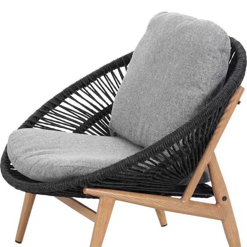 Christopher Knight Home Cecil Chaise longue d'extérieur style papasan bohème en osier avec coussins
