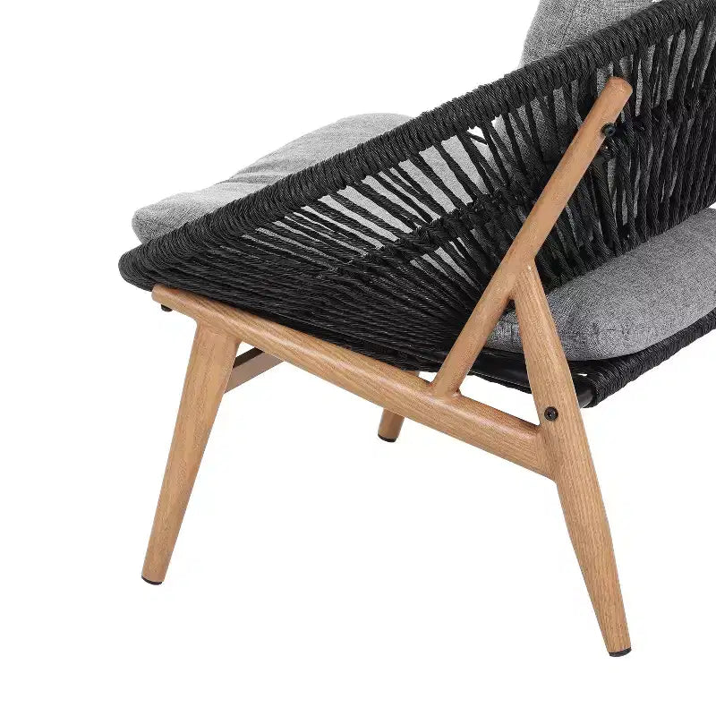 Christopher Knight Home Cecil Chaise longue d'extérieur style papasan bohème en osier avec coussins