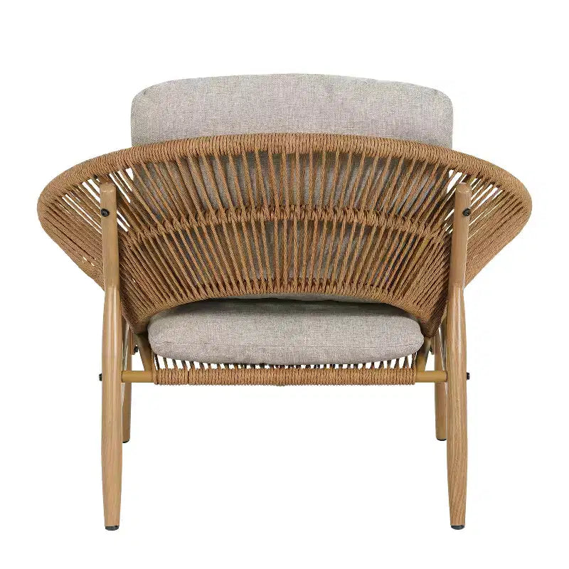 Christopher Knight Home Cecil Chaise longue d'extérieur style papasan bohème en osier avec coussins