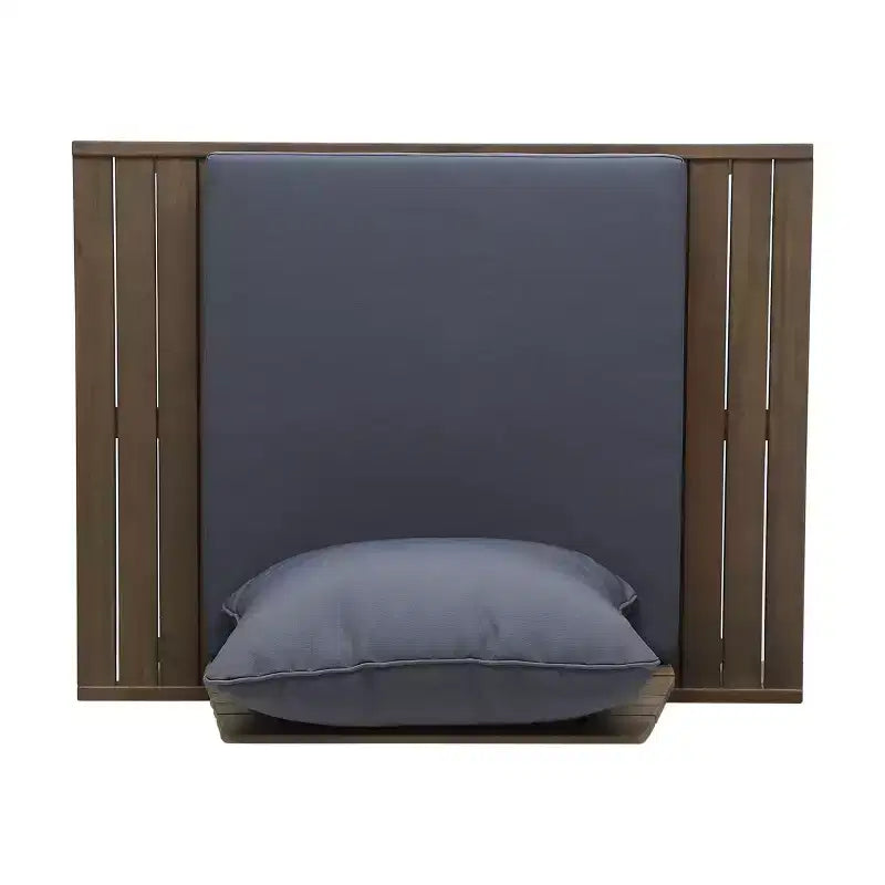 Okak Boho Fauteuil de club sans accoudoirs rembourré, chaises de piscine en forme de A pour jardin, véranda et arrière-cour, mobilier de patio rustique