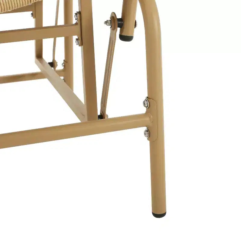 Fauteuil suspendu de jardin Okak 20, en rotin tressé, fauteuil planeur, fauteuil d'appoint surdimensionné pour porche, jardin et arrière-cour, chaise longue moderne et rustique