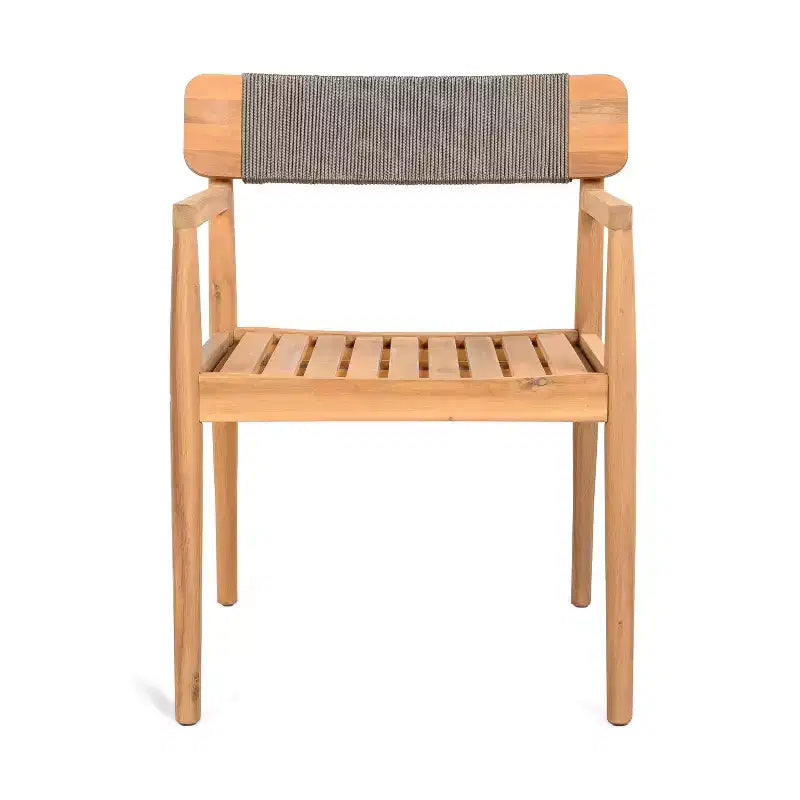 Okak 17.2 Chaises de salle à manger de patio en acacia de qualité supérieure, chaises d'appoint rustiques, lot de 2, fauteuil d'extérieur pour porche, jardin et arrière-cour, mobilier de patio, teck