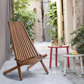 Okak Rustic Acacia Ardirondack Chair Foldable Ardirondack,1 Pc,Boho Leisure Chair with High Back&Slatted Frame for Porch,Backyard&Garden,Brown