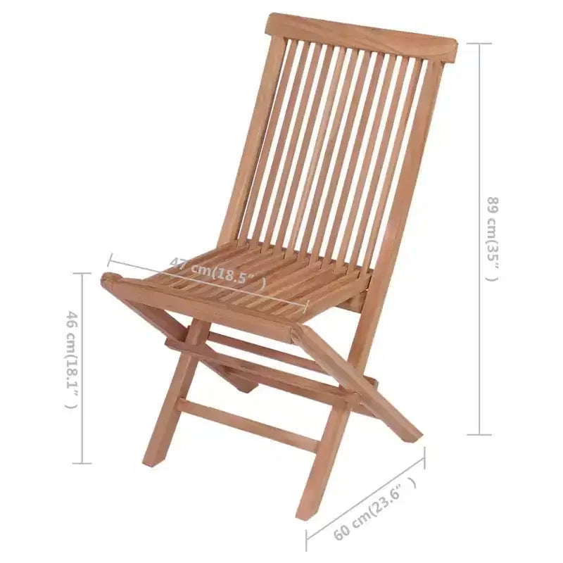 vidaXL Chaises de jardin rembourrées bleu clair, lot de 4, meubles d'extérieur en teck massif, résistantes aux intempéries, durables, polyvalentes, pliables pour la portabilité