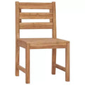 vidaXL 2-Piece Patio Chairs in Solid Teak Wood - Outdoor Furniture for Garden, Patio, or Deck with Comfortable Backrest and Refined Look