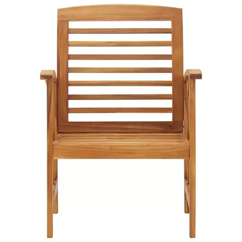 vidaXL Ensemble de 2 chaises de jardin Bois naturel Bois d'acacia massif - Marron