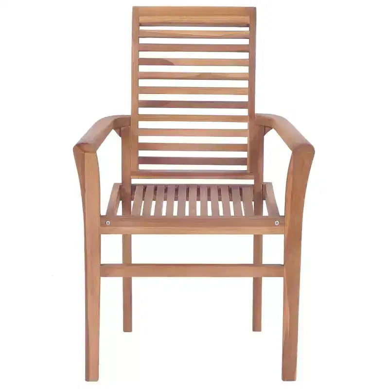 vidaXL Chaises de salle à manger de jardin 2 pcs avec coussins gris - Bois de teck massif - Design ergonomique pour jardin, terrasse, salle à manger - 24,4x22,2x37