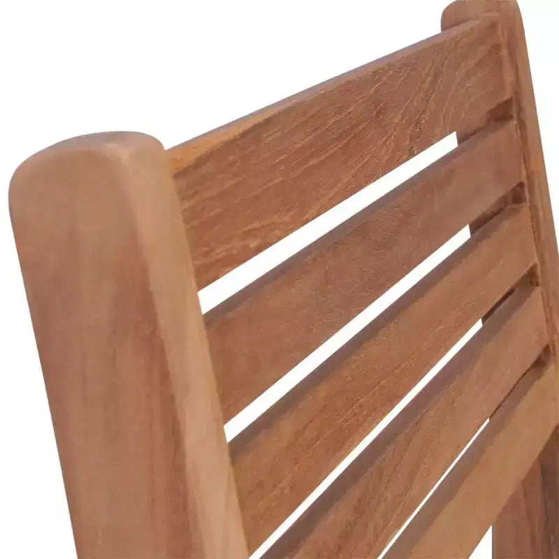 vidaXL Chaises de Jardin Élégantes en Teck avec Coussins Gris, Mobilier d'Extérieur Durable pour Maisons, Bureaux, Bars, Cafés, Empilables pour un Rangement Facile