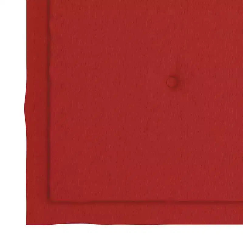vidaXL Chaises de jardin empilables en teck massif avec coussins rouges, ensemble de mobilier d'extérieur pour jardins et terrasses, lot de 4