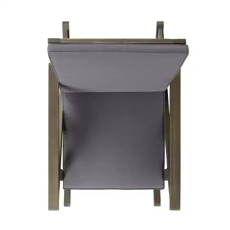 GDFStudio Sally Chaises à bascule en bois d'acacia avec coussins résistants à l'eau (Lot de 2)