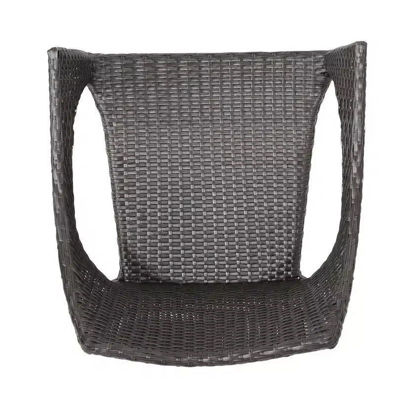 Chaises empilables GDFStudio Norma en osier tressé avec cadre en fer