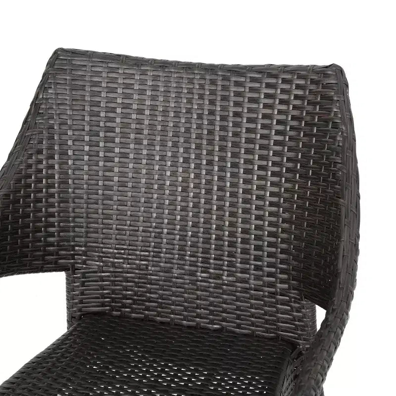 Chaises empilables GDFStudio Norma en osier tressé avec cadre en fer